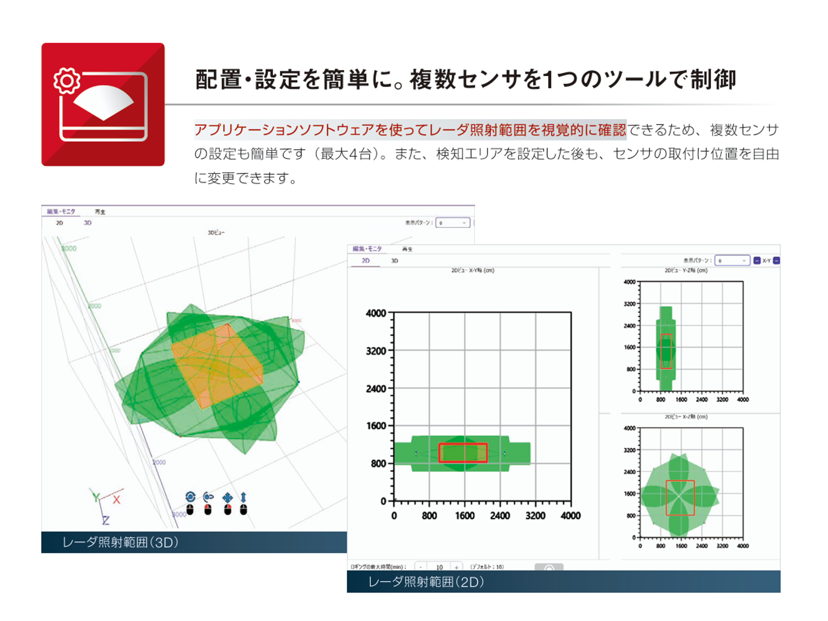 3Dミリ波レーダで接触事故対策を強化