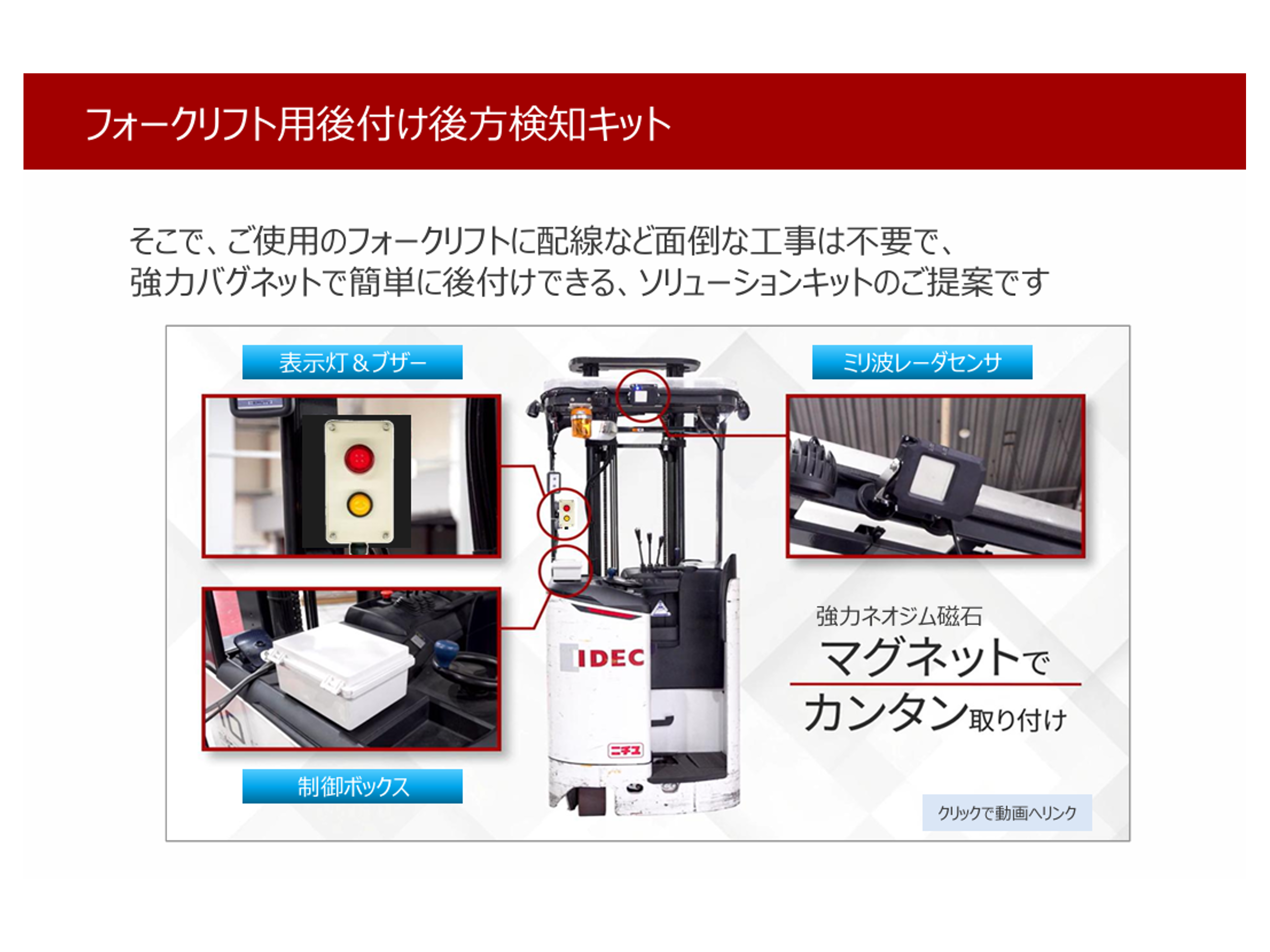 3Dミリ波レーダで接触事故対策を強化